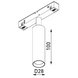 DALI track light ULIGHT Not Spot28 6W 3000K white u02527d photo 2