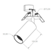 Recessed Light Spot50 in 9W - Black, 3000K u09231 photo 2