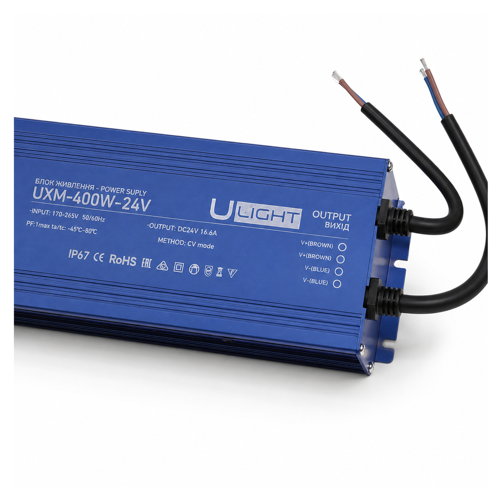 Upower UXM-400W-24V - Герметичный блок питания IP67 24В 400Вт a020064 фото