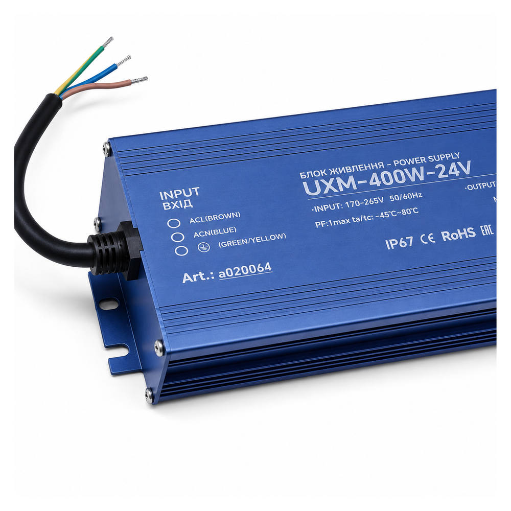 Upower UXM-400W-24V - Герметичный блок питания IP67 24В 400Вт a020064 фото