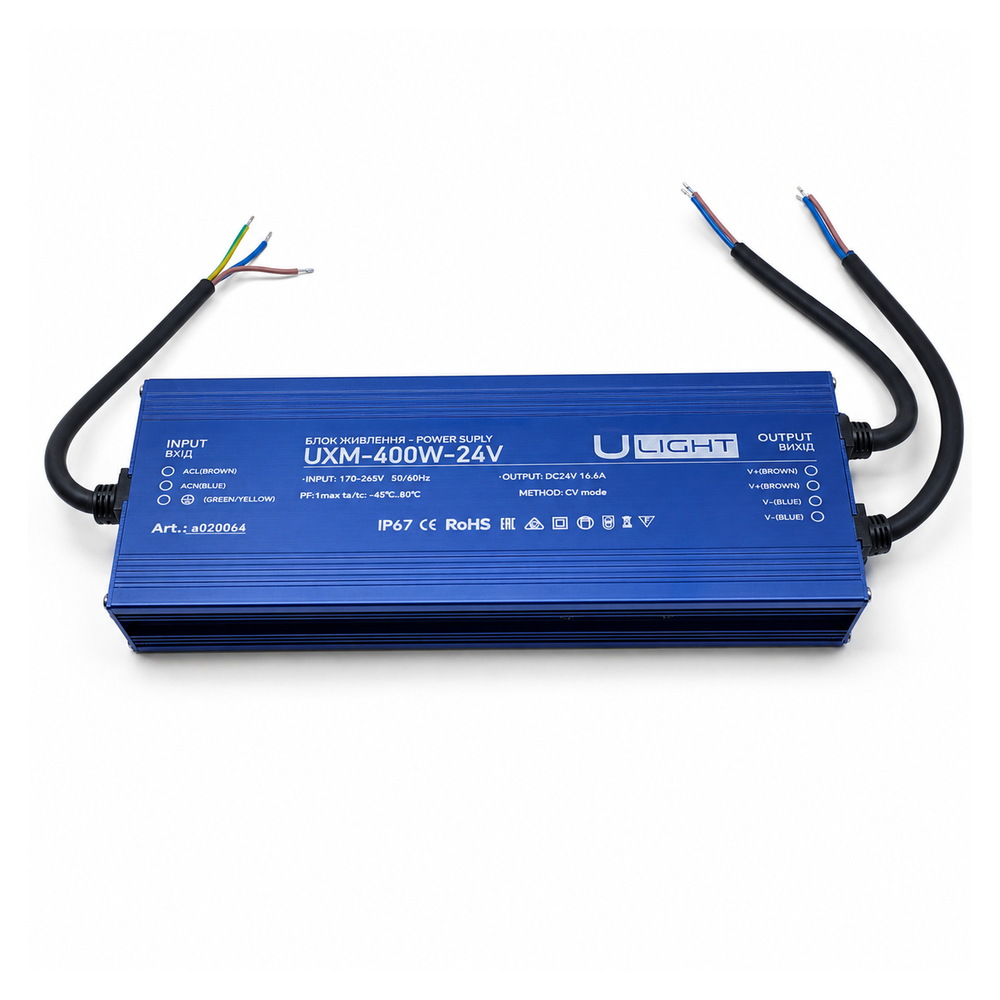 Upower UXM-400W-24V - Герметичный блок питания IP67 24В 400Вт a020064 фото
