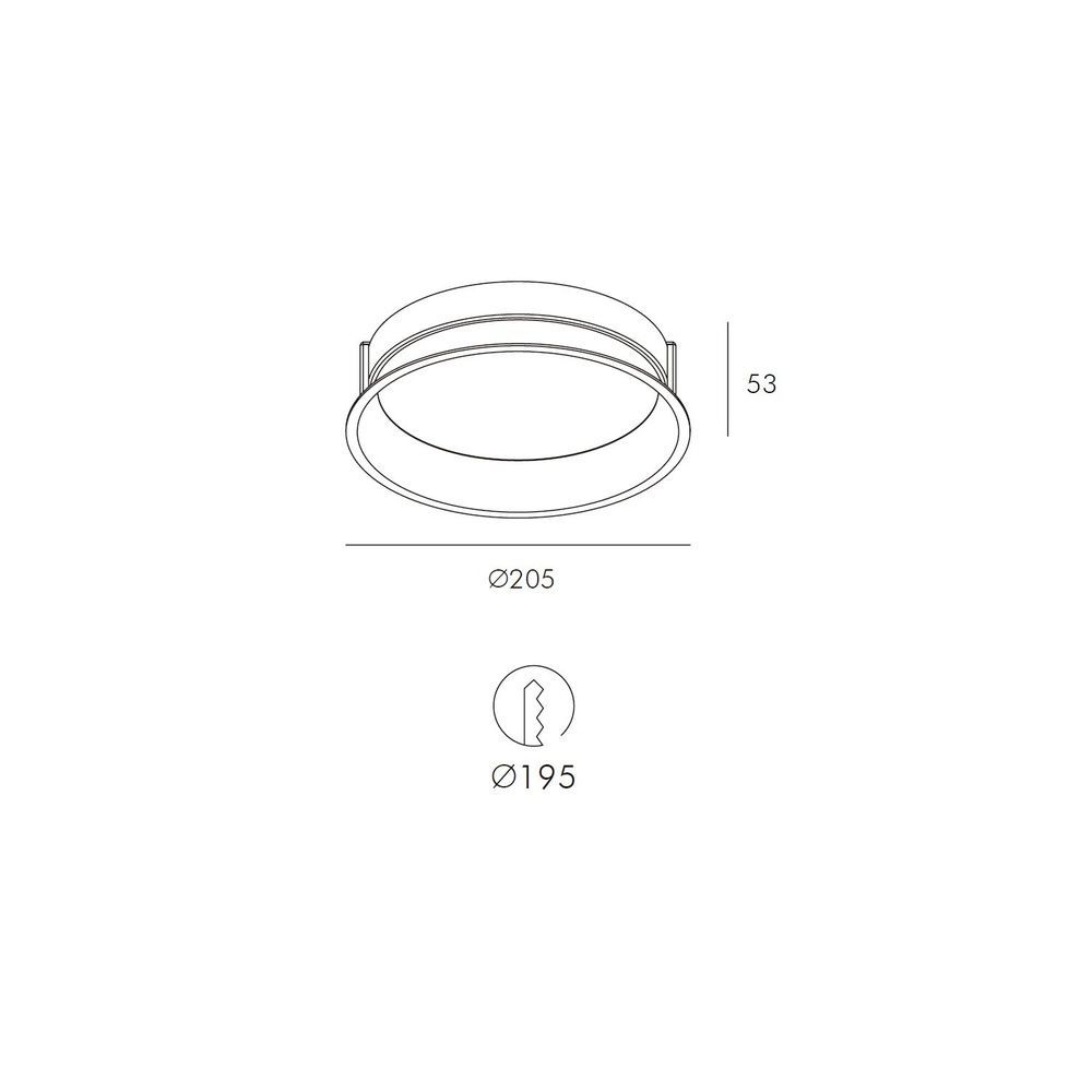 Built-in luminaire Skarlat RDL73033 20W WH 3000K s1695391 photo
