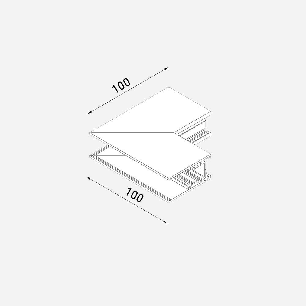 Corner 90 OUT for profile S20 - White u02016 photo