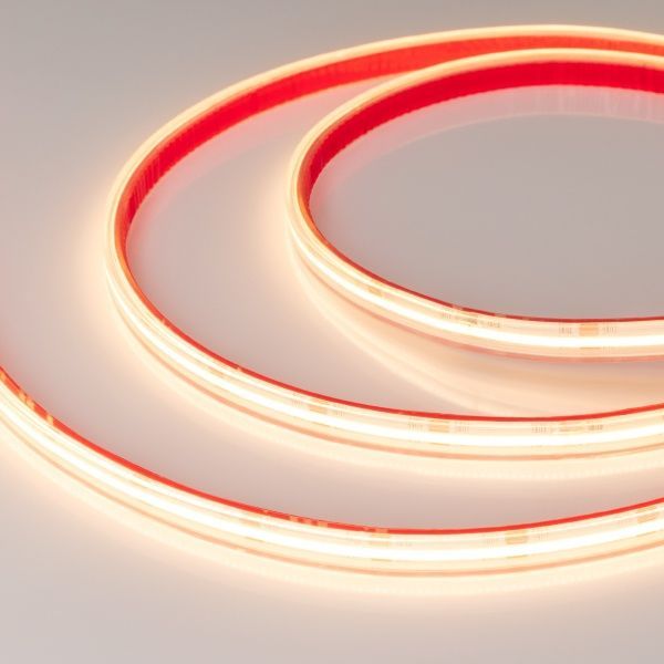 Світлодіодна стрічка Ustrip LED480-COB-W30-24V-10W-8mm-FC-IP65H теплий білий a000028 фото