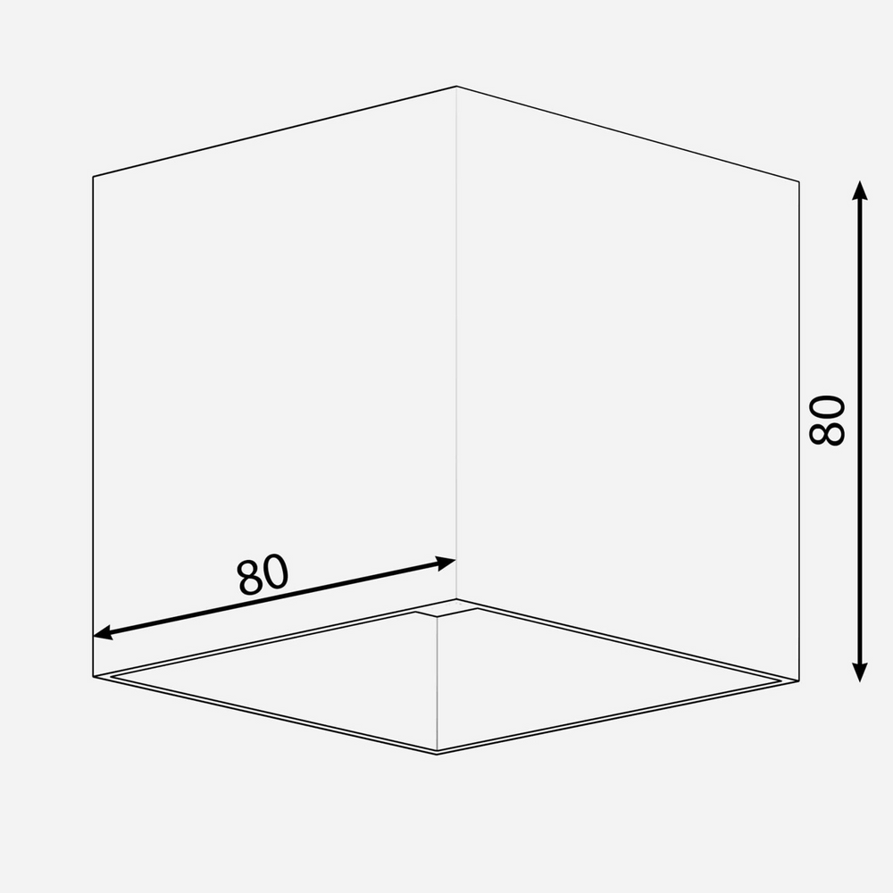 Светильник накладной Cube 12w - Белый, 4000K u09070 фото