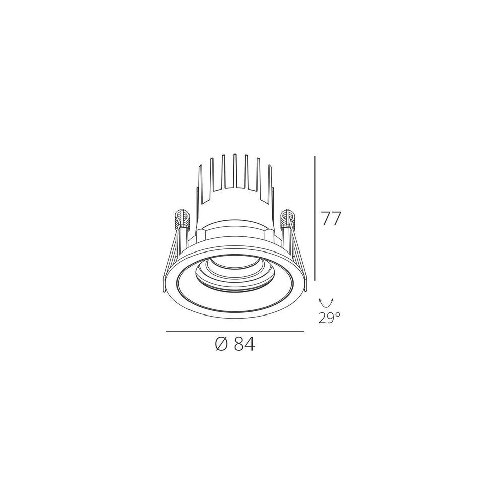 Вбудований світильник Skarlat RSL74132 7W WH+BK 4000K s61222 фото