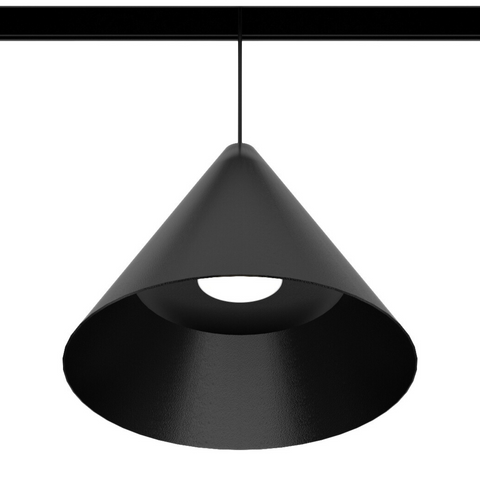Track pendant luminaire ULIGHT Bell 150 intrack 12W 3000K black u02928 photo