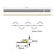Ustrip LED480-ECOB-W30-24V-10W-8mm - COB end-lit tape. a000103 photo 3