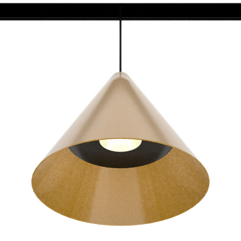 DALI pendant track light ULIGHT Bell 150 intrack 12W 4000K gold black u02933d photo
