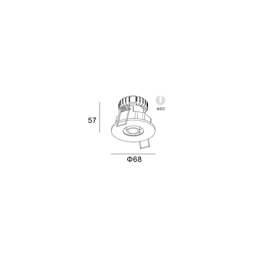 Recessed luminaire Skarlat RSL74189 3W WH+BK 4000K s32548 photo