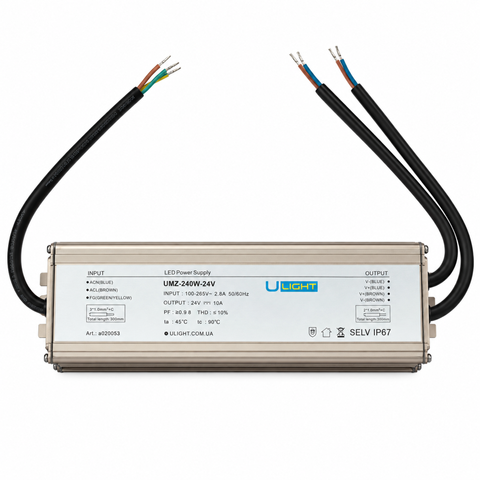 Upower UMZ-240W-24V - Waterproof power supply IP67 24V 240W a020053 photo
