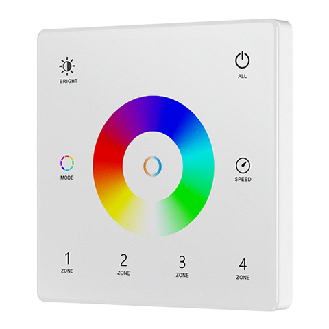 Usmart UTW5-4 (White) - RF Универсальная 4-х зонная накладная сенсорная панель ДУ - DIM, CCT, RGB, RGBW, RGB+CCT a010156 фото