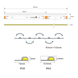 Ustrip LED630-ECOB-RGB-24V-9W-10mm-SPI-2811F - addressable side lighting strip. a000107 photo 2