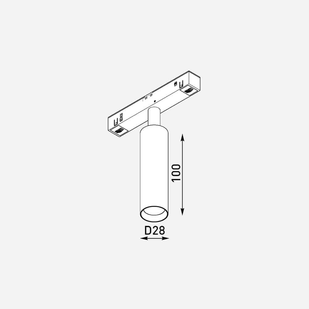 Светильник трековый Not Spot 30 6w - Черный, 4000K u04225 фото