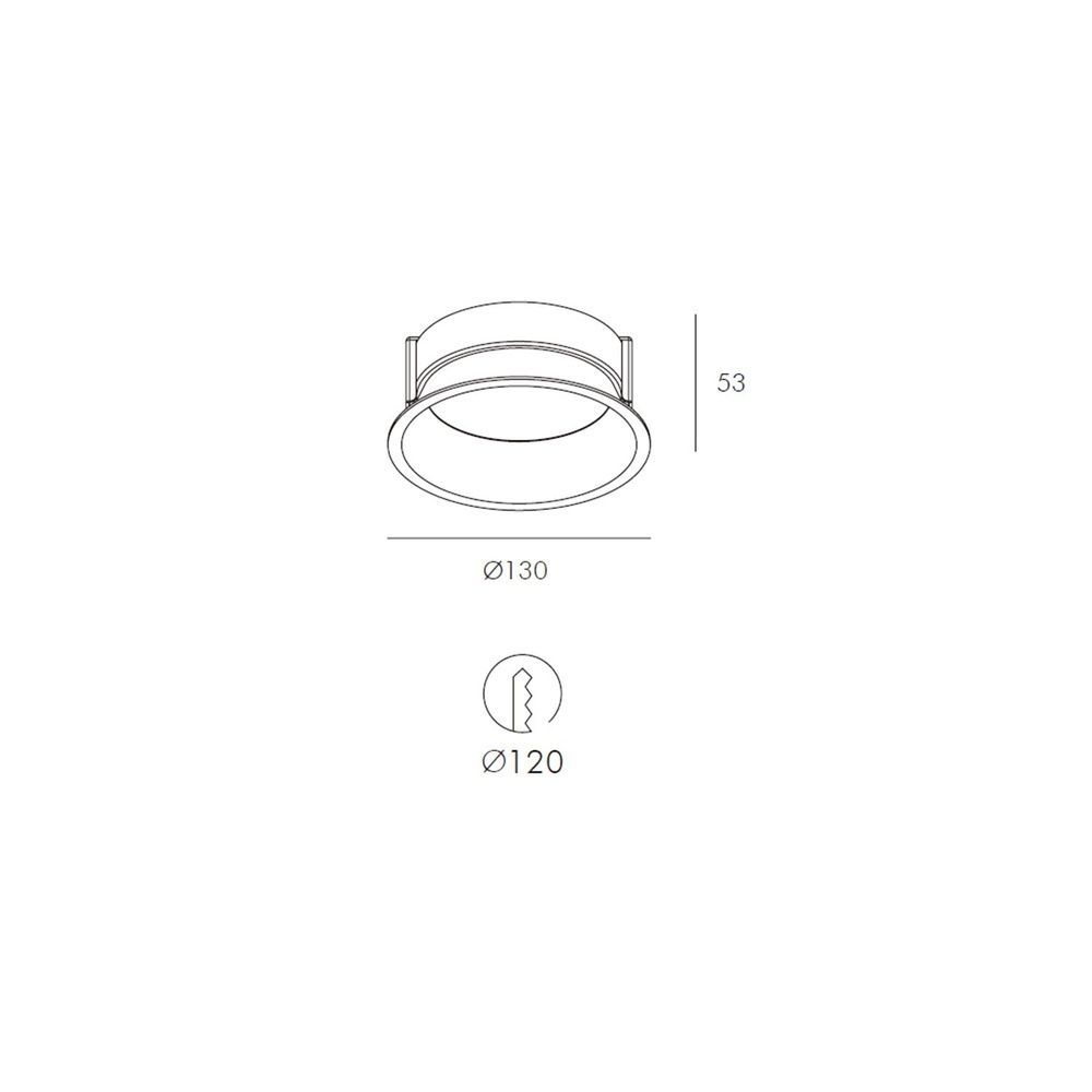 Built-in luminaire Skarlat RDL73032 15W BK 4000K s1740893 photo