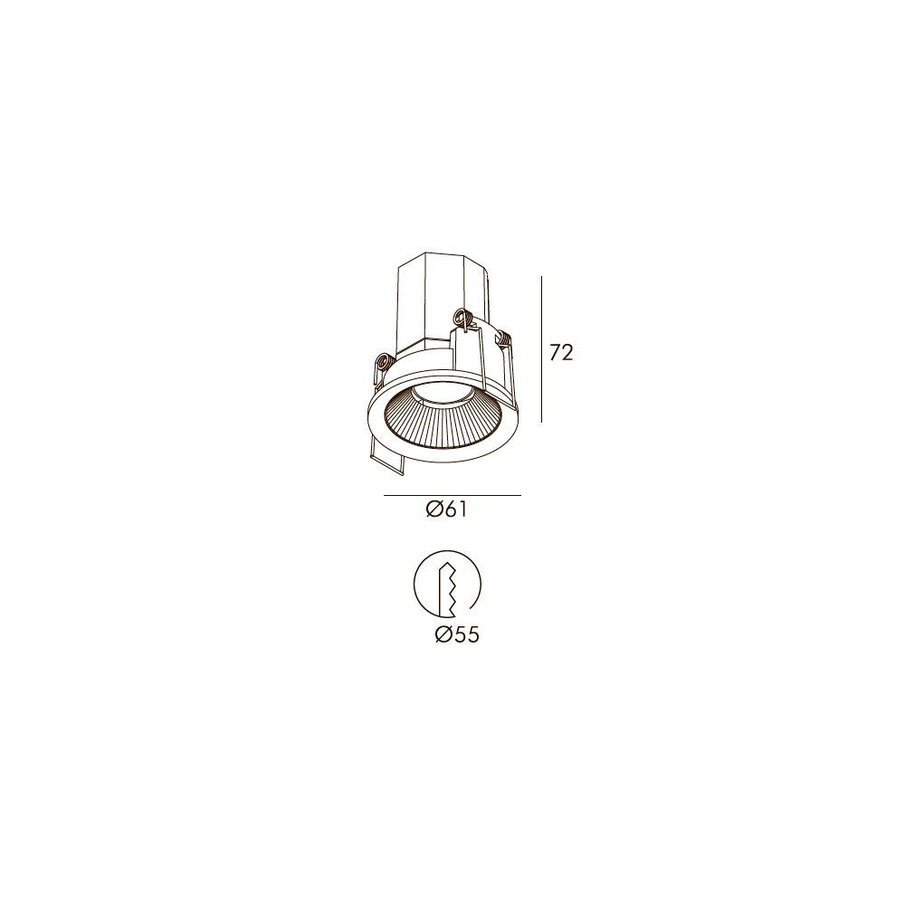 Spotlight Skarlat RFL76086 7W WH+BK 4000K s1740971 photo