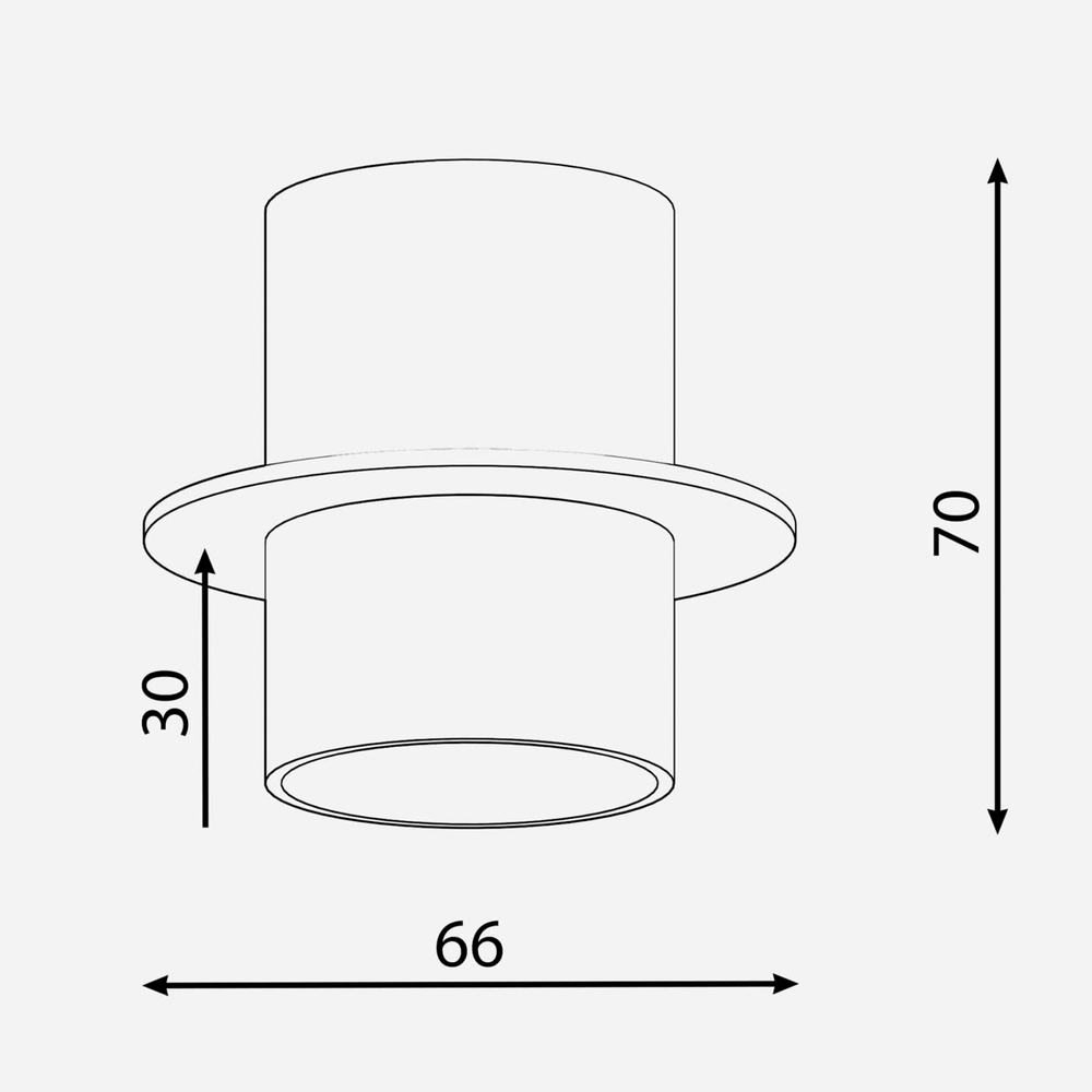 Recessed Light Roll50 in 1/2 7W - White, 3000K u09683 photo