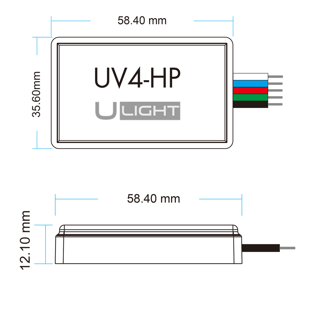 Usmart UV4-HP - Защитный фильтр для светодиодной ленты 4 канала 12-48 В - CCT, RGB, RGBW a010163 фото