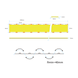 Professional LED strip Ustrip LED1600-COB-W30-24V-40W-30mm-CRI90 a000088 photo 3