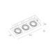 Вбудований світильник Skarlat RGL7115-3 3&times;12W WH+BK 4000K s61238 фото 2