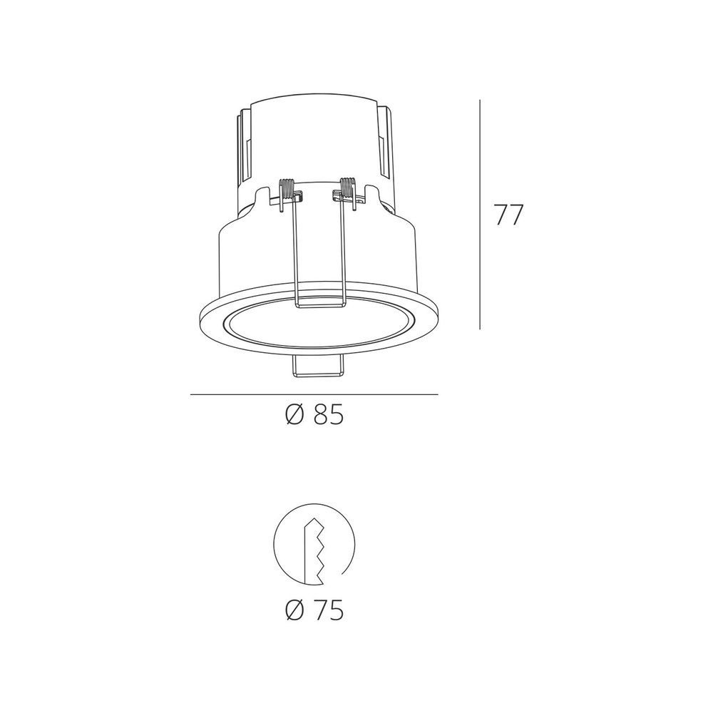 Built-in luminaire Skarlat RFL76051 7W BK 3000K s1706016 photo