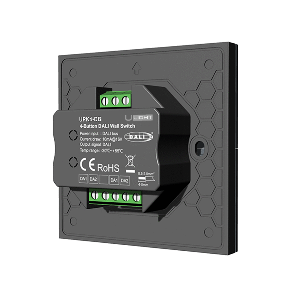 Usmart UPK4-DB - DALI Панель настенных выключателей с 4 кнопками a010168 фото