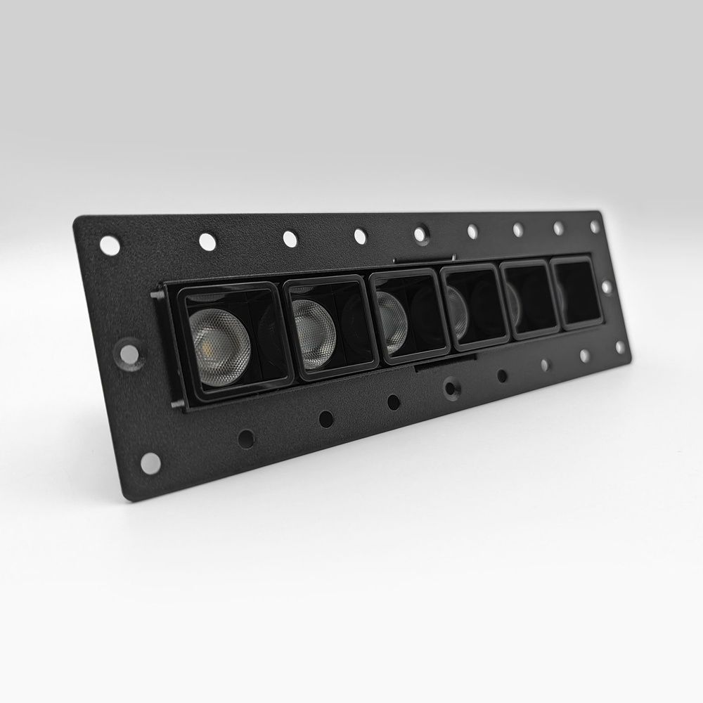 Вбудований світильник Skarlat RSL74146 6&times;2W BK 3000K s61145 фото