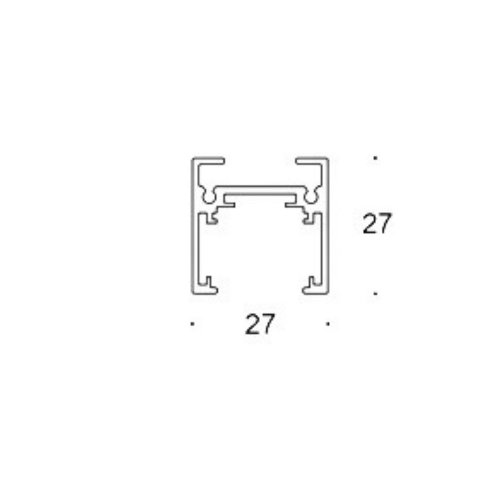 Profile ULIGHT Short S20 magnetic track color RAL 1m u02293 photo