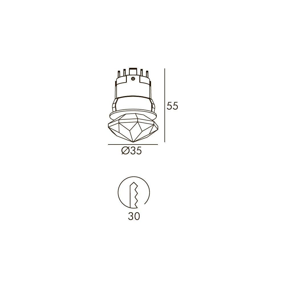 Built-in luminaire Skarlat RSL74366 3W BK 4000K s1740982 photo