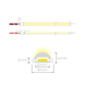 Ustrip Dotless LED120-COB-UDL-W30-24V-5W-8mm-IP65 - Безкрапкова стрічка COB PLUS a000122 фото 6