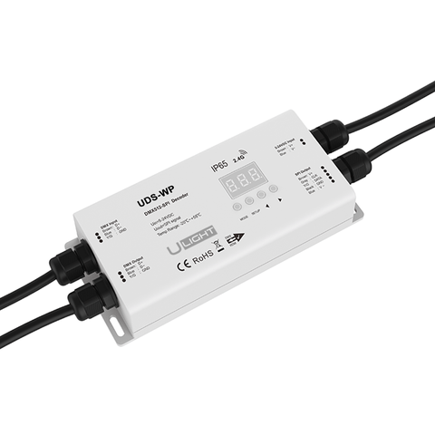 Usmart UDS-WP is a DMX+RF IP65 controller and DMX512 decoder for SPI - RGB, RGBW a010172 photo