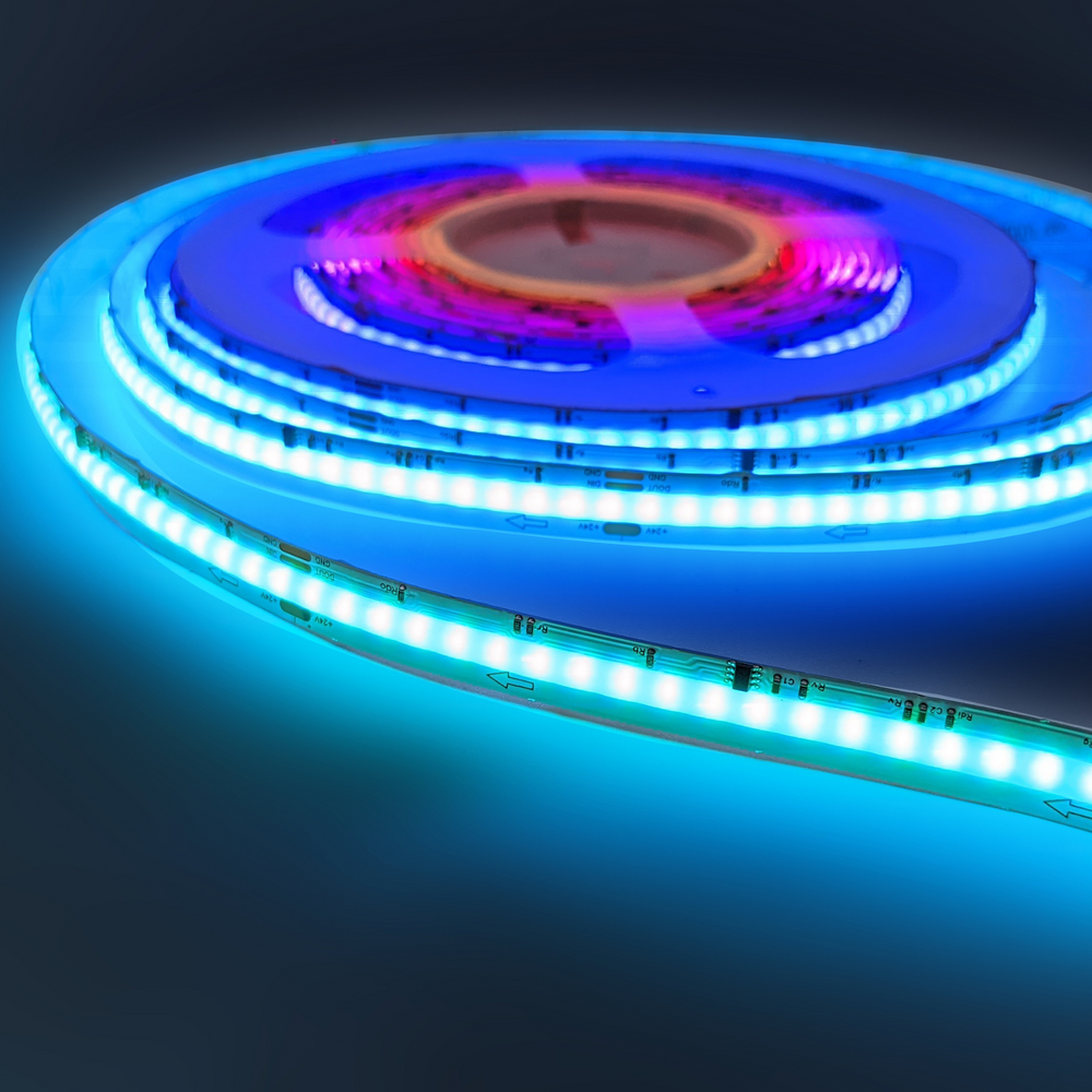 Ustrip LED630-ICOB-RGB-24V-11W-10mm-SPI-2811F - Адресна стрічка COB RGB a000125 фото
