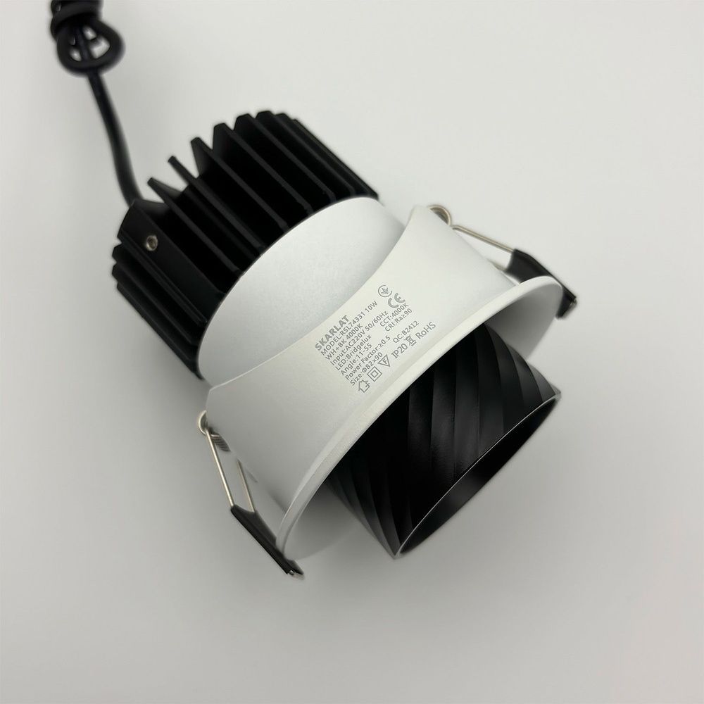 Встроенный светильник Skarlat RSL74331 10W WH+BK 4000K s1706023 фото