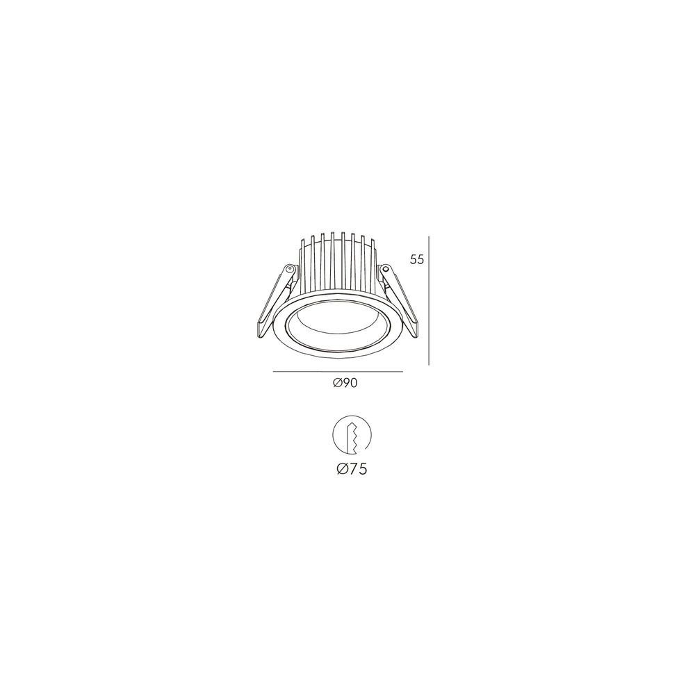Точечный светильник Skarlat RDL73028-3 10W WH 3000K s61375 фото