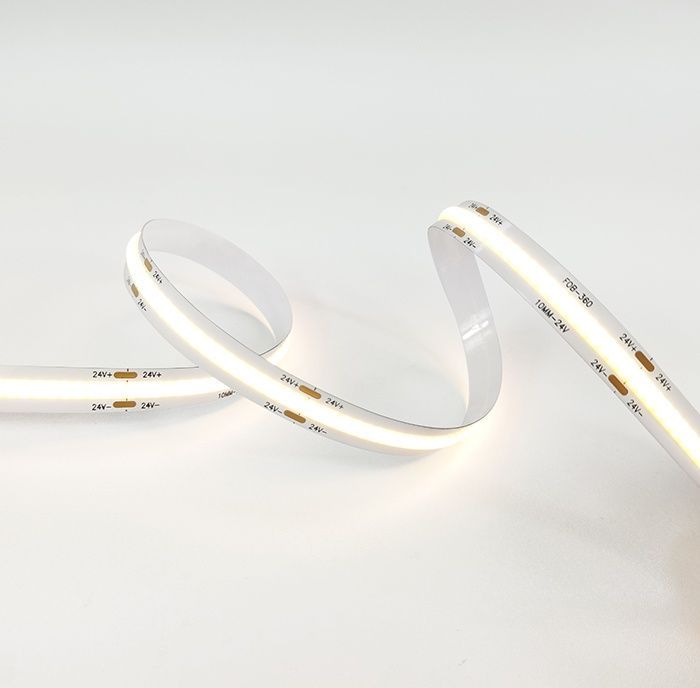 Світлодіодна стрічка Ustrip LED480-COB-W30-24V-15W-8mm-FC теплий білий a000005 фото