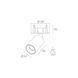 Built-in luminaire Skarlat RSL74097 12W BK 4000K s1706028 photo 2