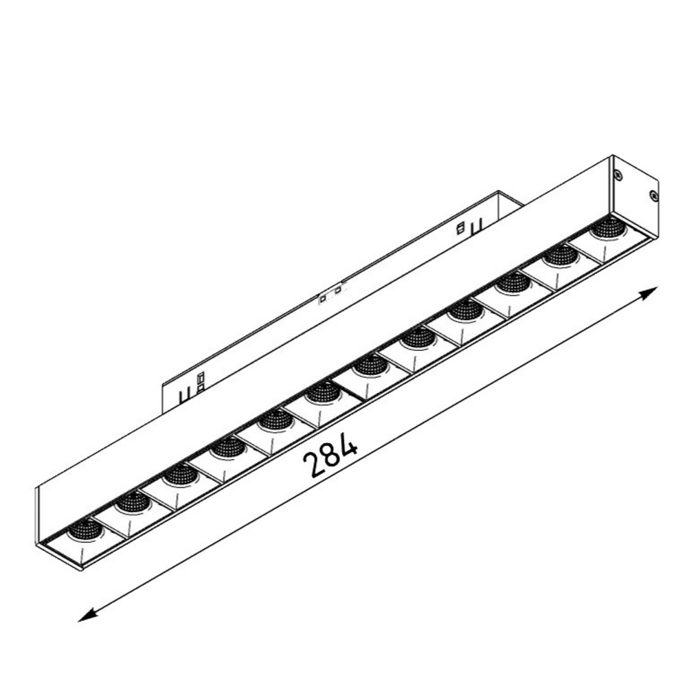 DALI track light ULIGHT Dot-C 12W 4000K black u02233d photo