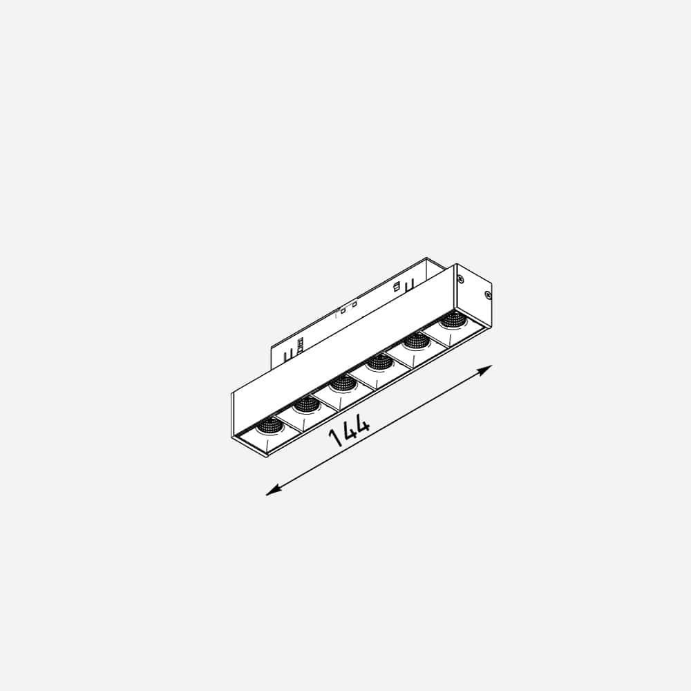 Track light Dot 6w - White, 3000K u02230 photo
