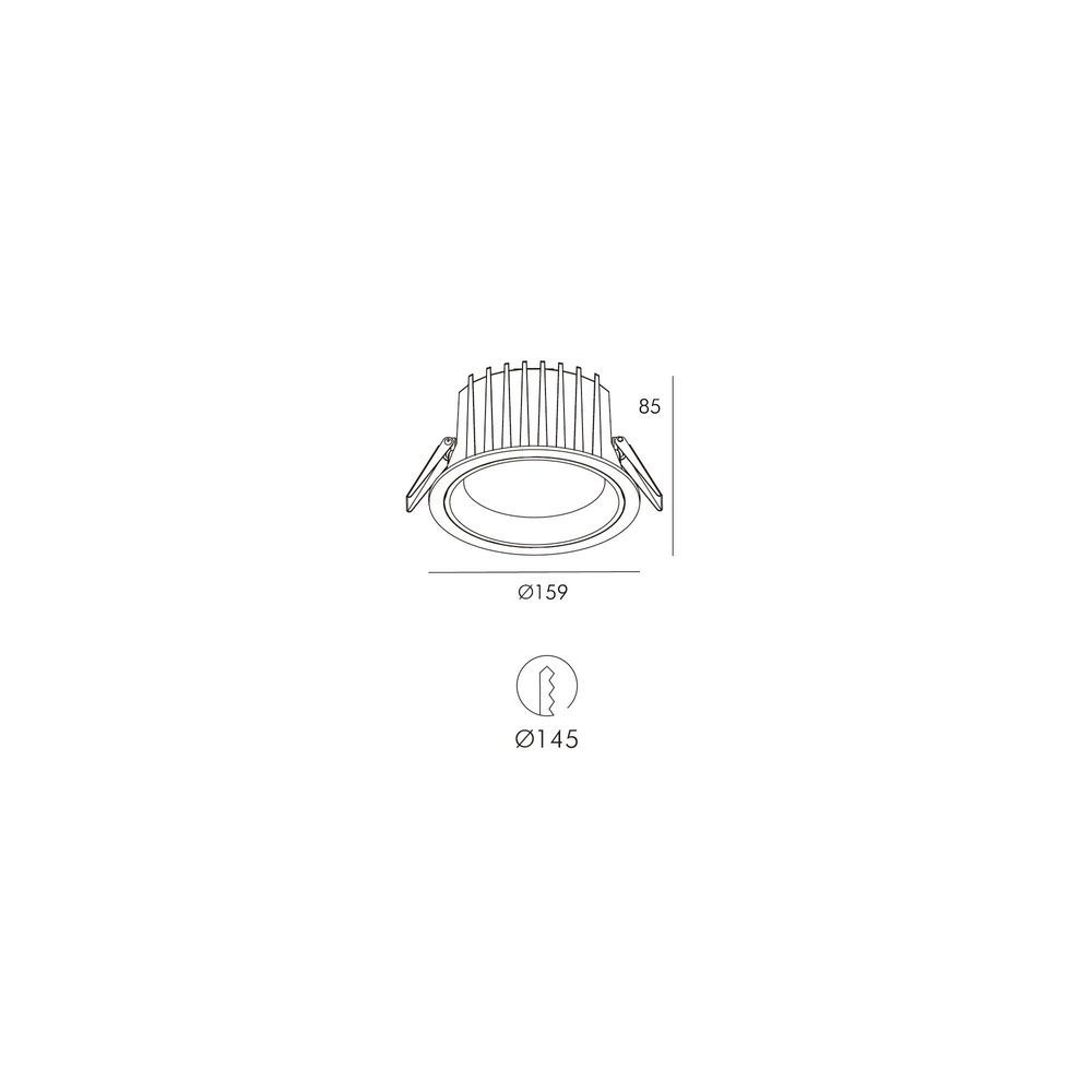 Spotlight Skarlat RDL73028-6 28W WH 4000K s61386 photo