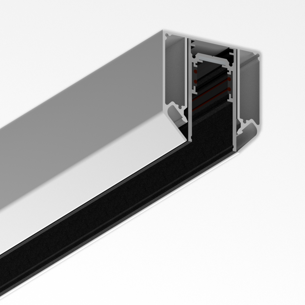 ULIGHT NS20 profile-base for stretch ceiling with track, 1m u02001 photo
