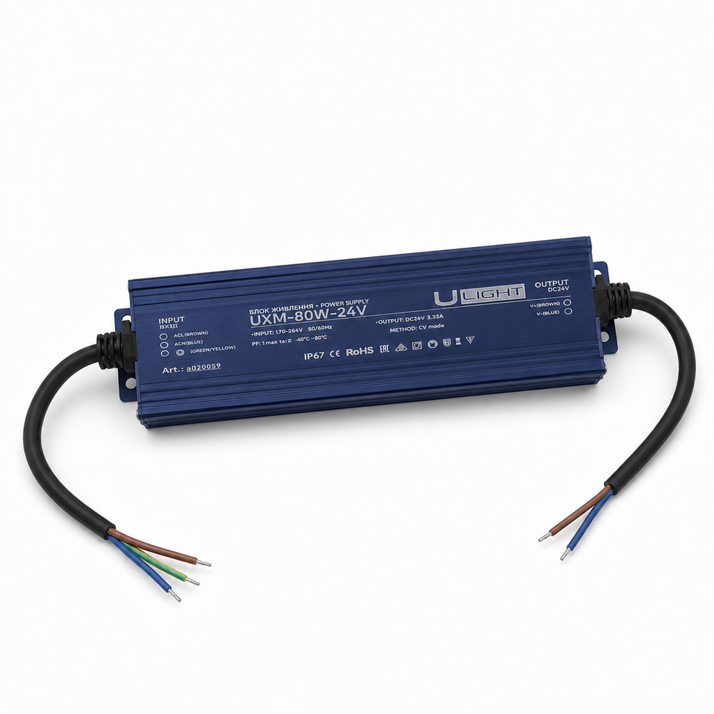 Upower UXM-80W-24V - Sealed power supply IP67 24V 80W a020059 photo