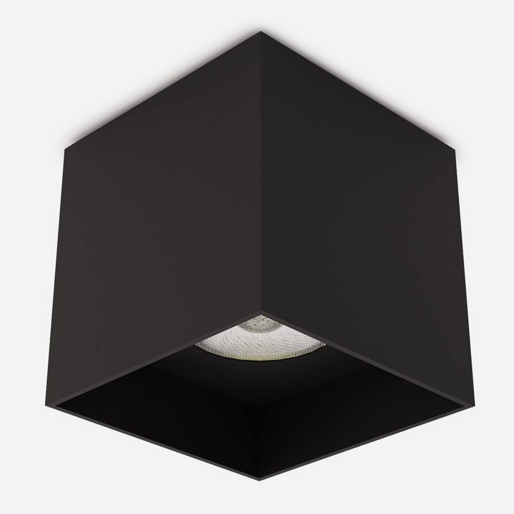Світильник накладний Cube 12w - Чорний, 3000K u09066 фото