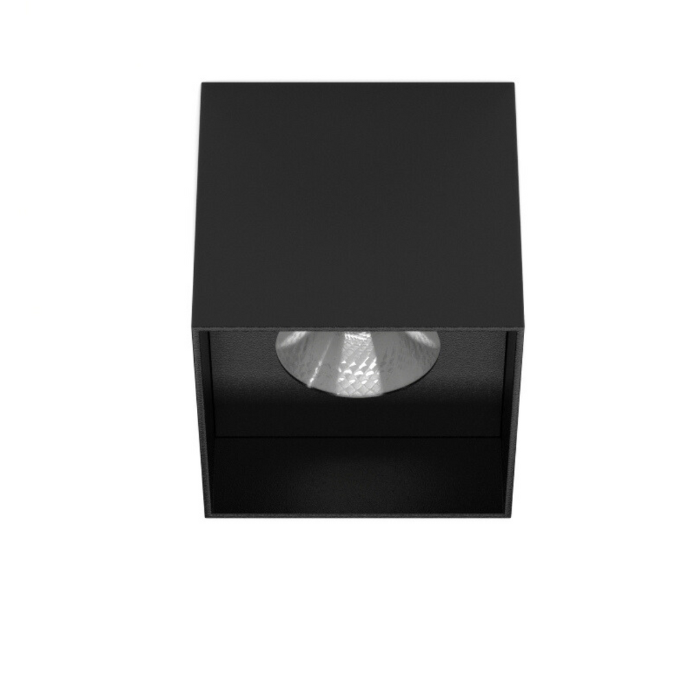 Світильник накладний Cube 12w - Чорний, 3000K u09066 фото